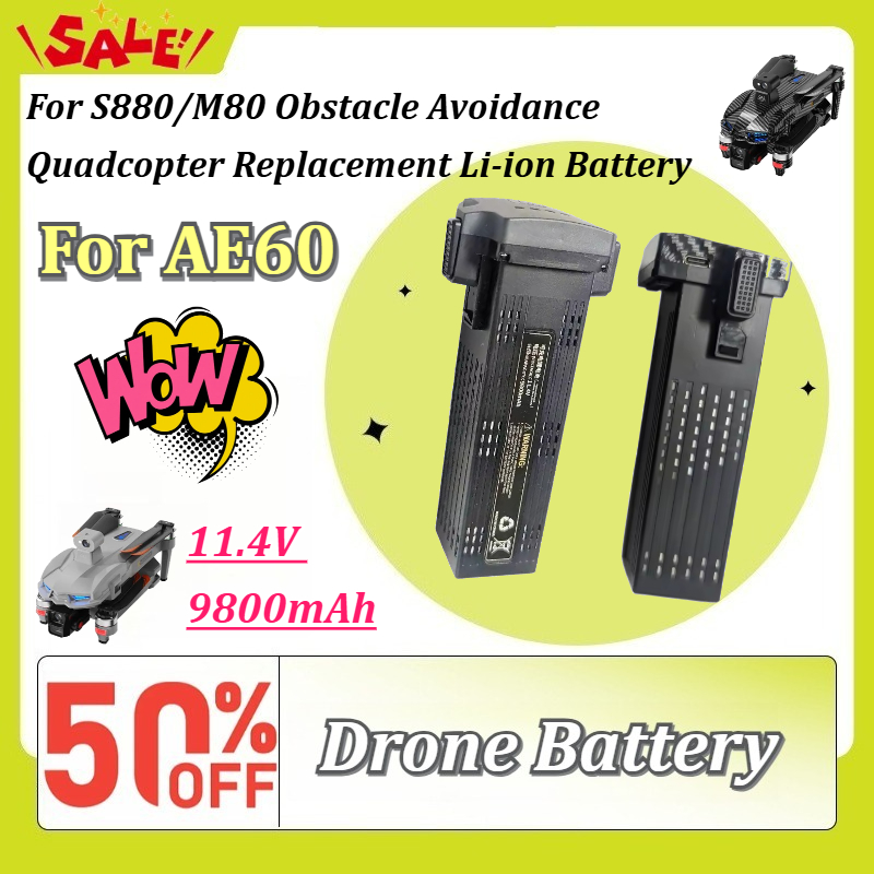 Drone Power Bank - New 11.4V 9800mAh Rechargeable Drone Battery
