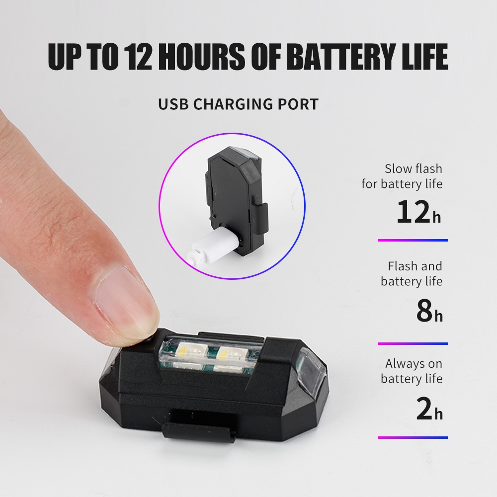 1PC 7 Color Mini USB Charging  - огляд і ціна Drone Strobe Light
